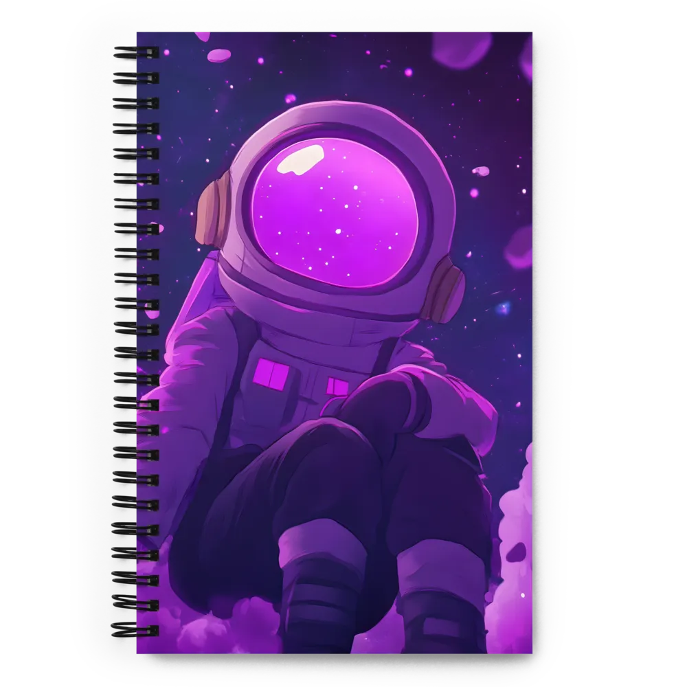 Contemplation in Cosmic Dreams | Spiral Notebook