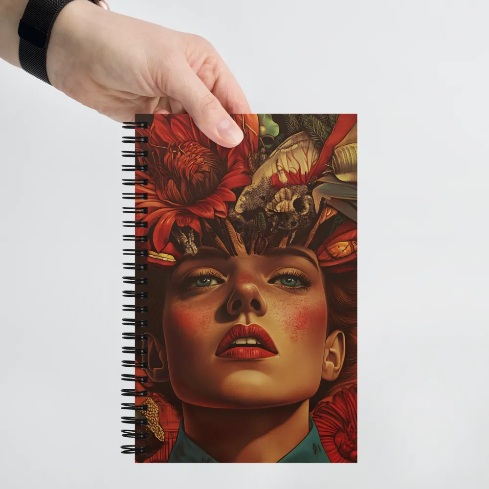 Floral Mind Bloom 
 Spiral Notebook | 140 pages