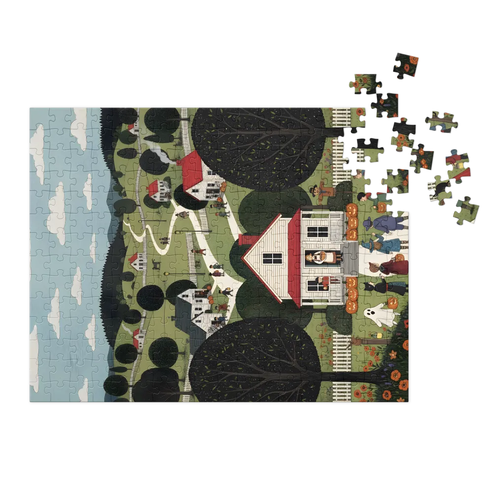 Village Trick‑or‑Treat | Jigsaw Puzzles