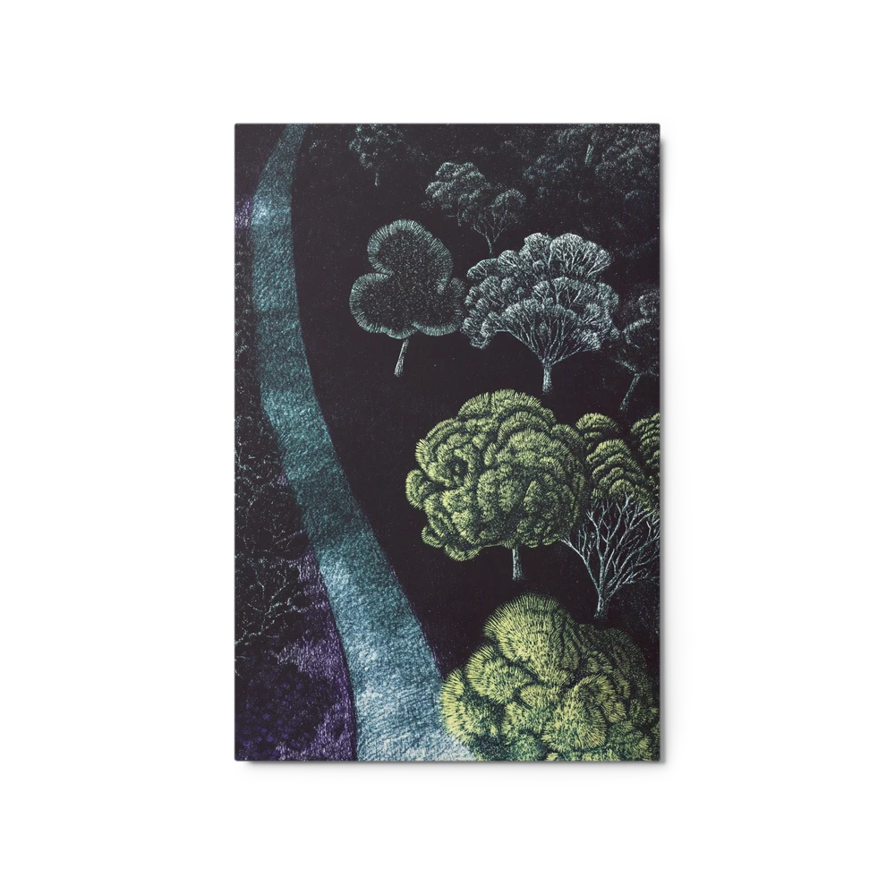 Stippled Forest Nocturne | Art Print