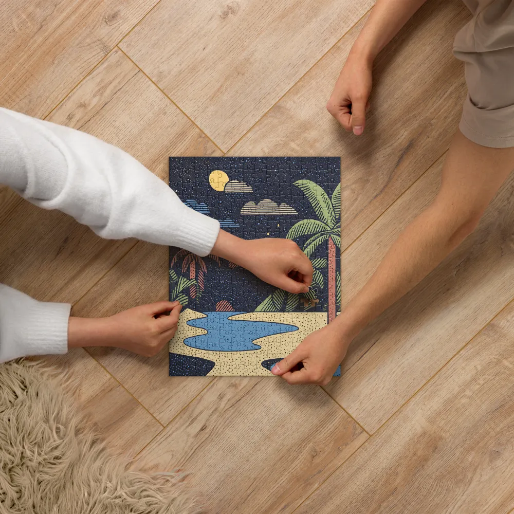 Nocturnal Oasis 
 Jigsaw Puzzle
