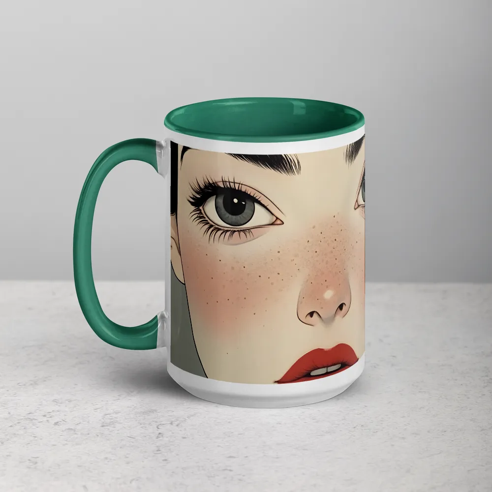 Freckled Grace 
 Mug with Red inside