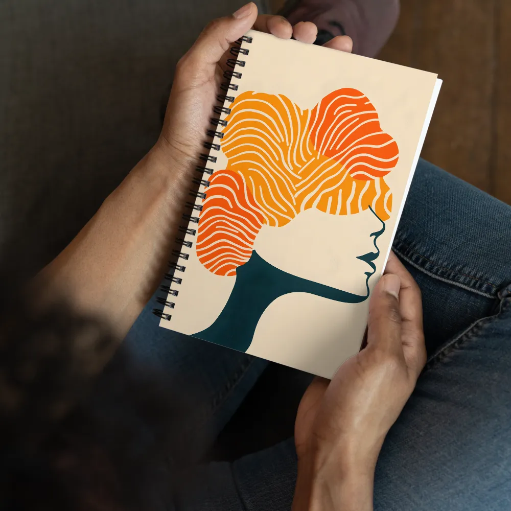 Abstract Waves Profile 
 Spiral Notebook | 140 pages