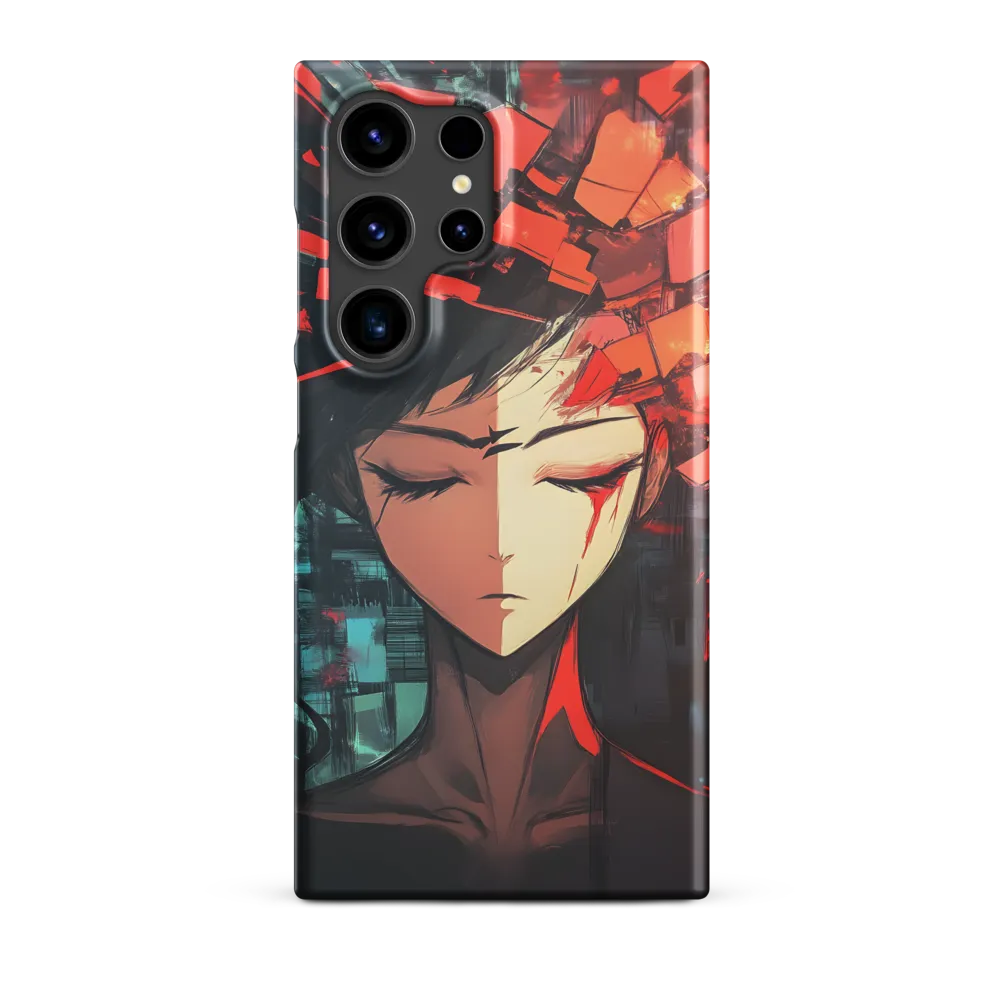 Fragmented Character in Red | Phone Case