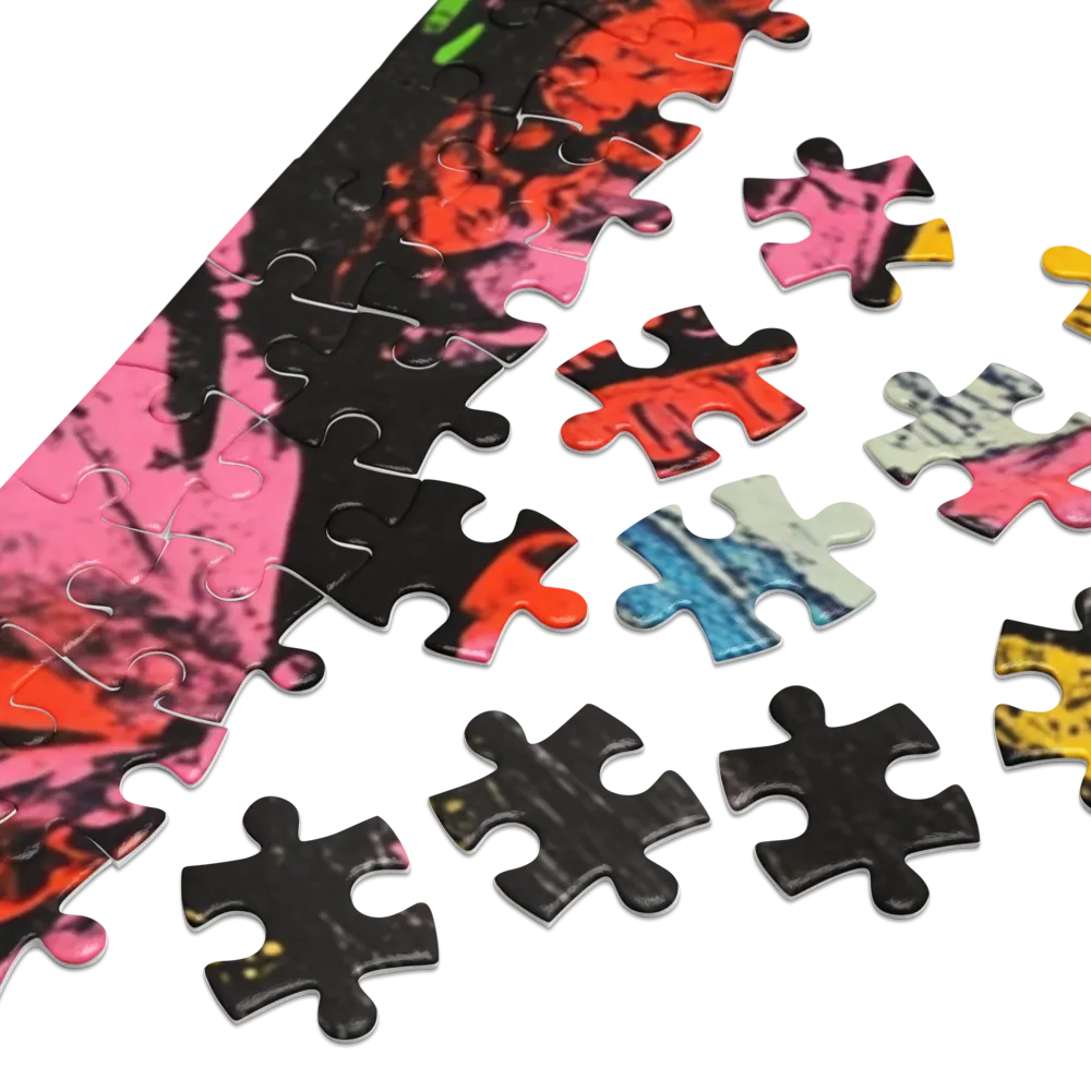 Floral Headwrap Portrait 
 Jigsaw Puzzle in Tin Box