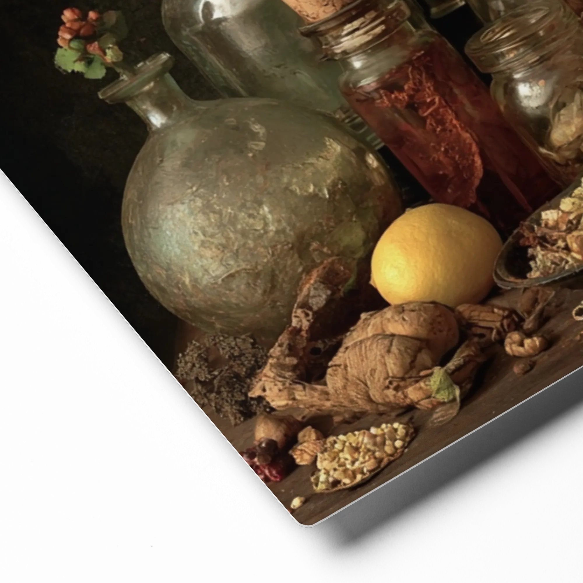The Alchemist's Pantry 
 Poster with Black Frame | 12″x 12″