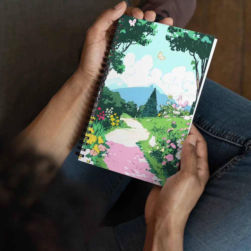 Whispering Meadows Path 
 Spiral Notebook | 140 pages