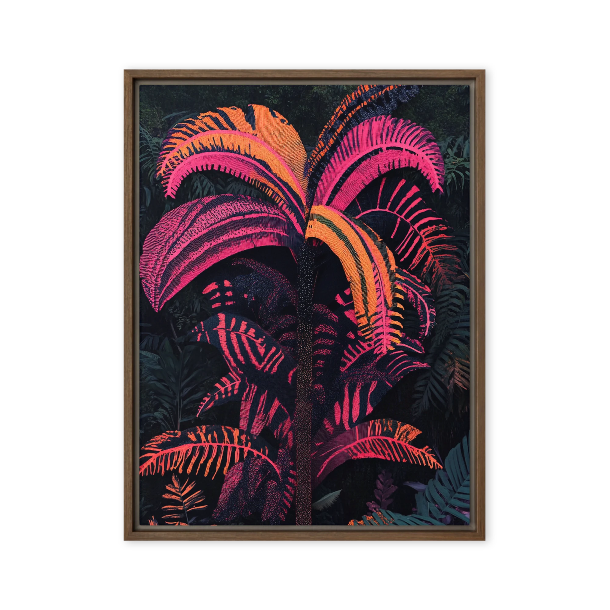Vibrant Tropical Palm Tree Illustration