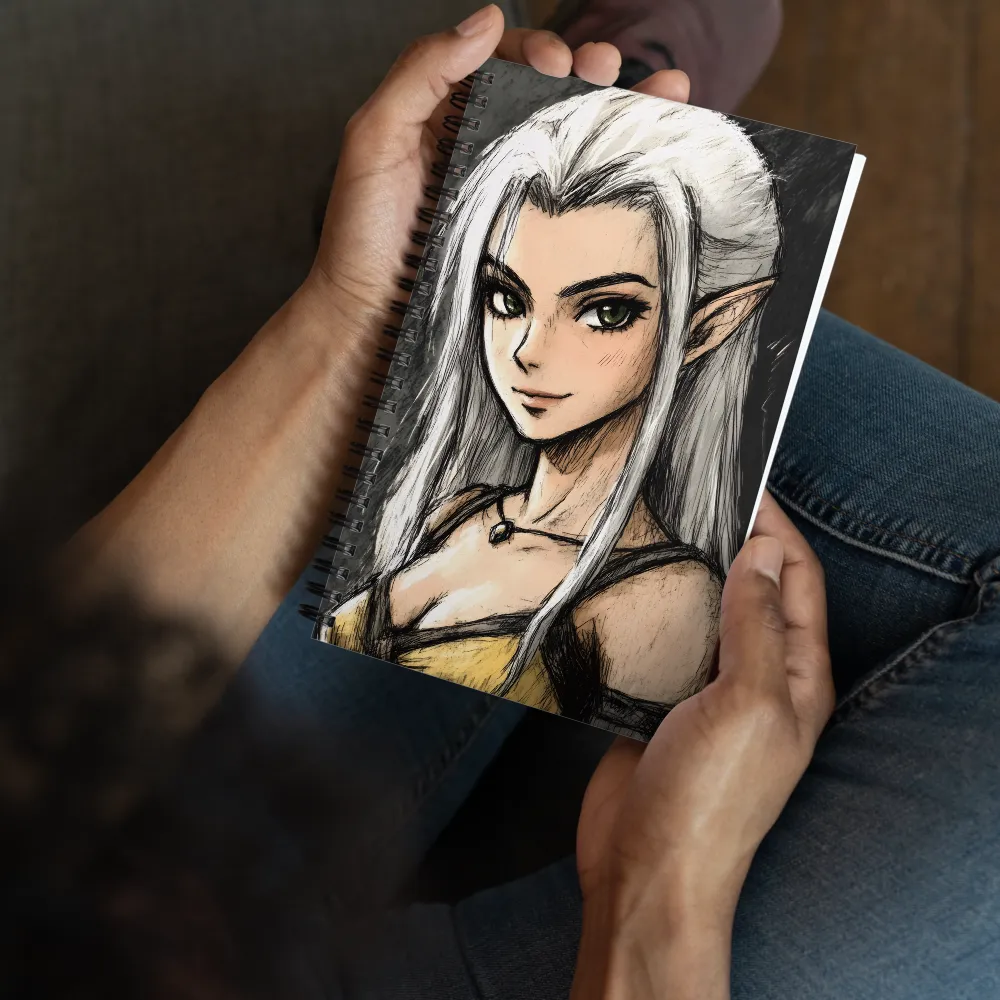 Enchanting Elf Portrait 
 Spiral Notebook | 140 pages