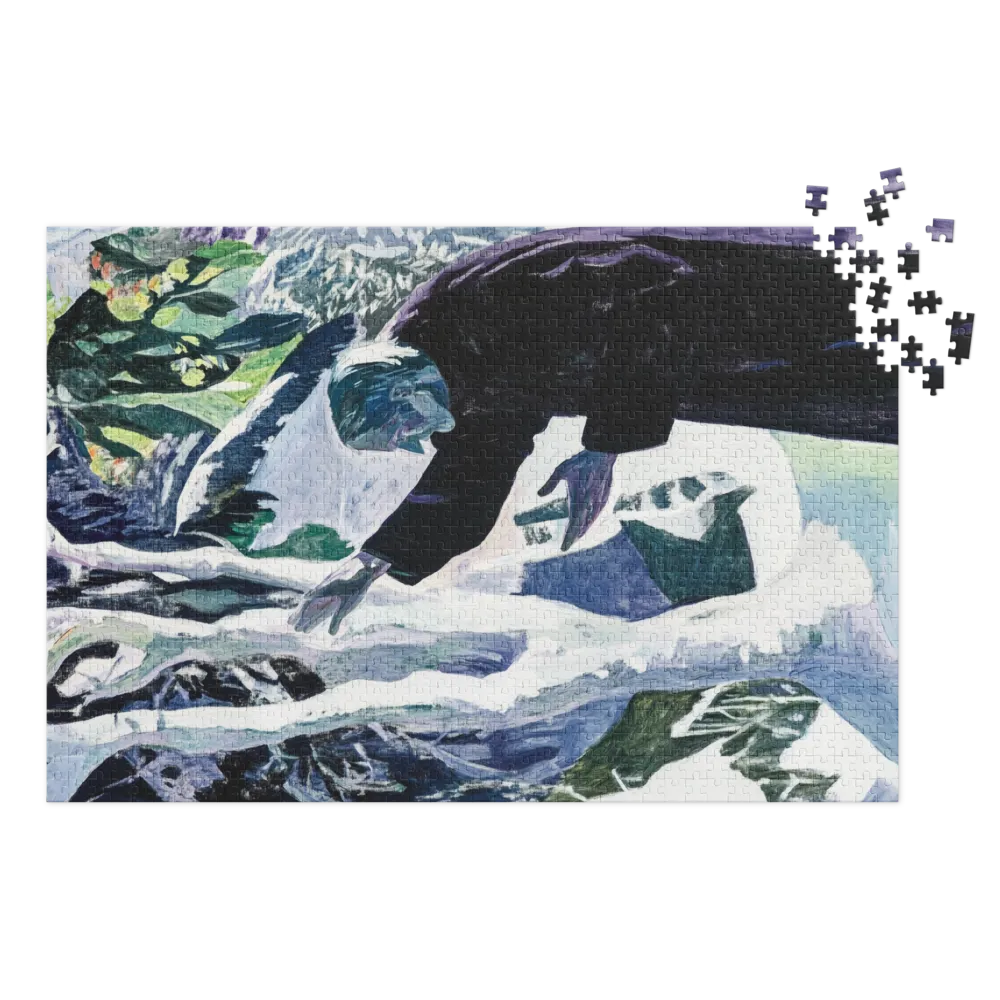 La Prière de la Forêt 
 Puzzle en boite metallique