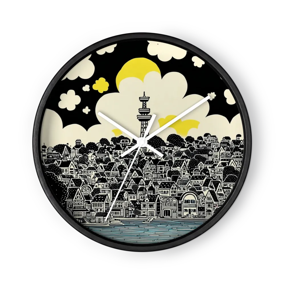 Towering Skyline | Wall Clock
