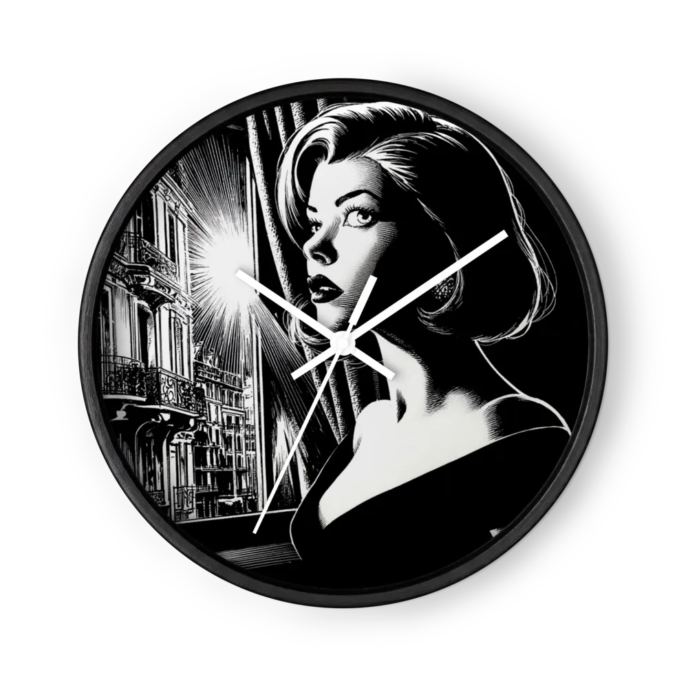 Midnight Close-Ups on the Clock Face — Femme Fatale Faces
