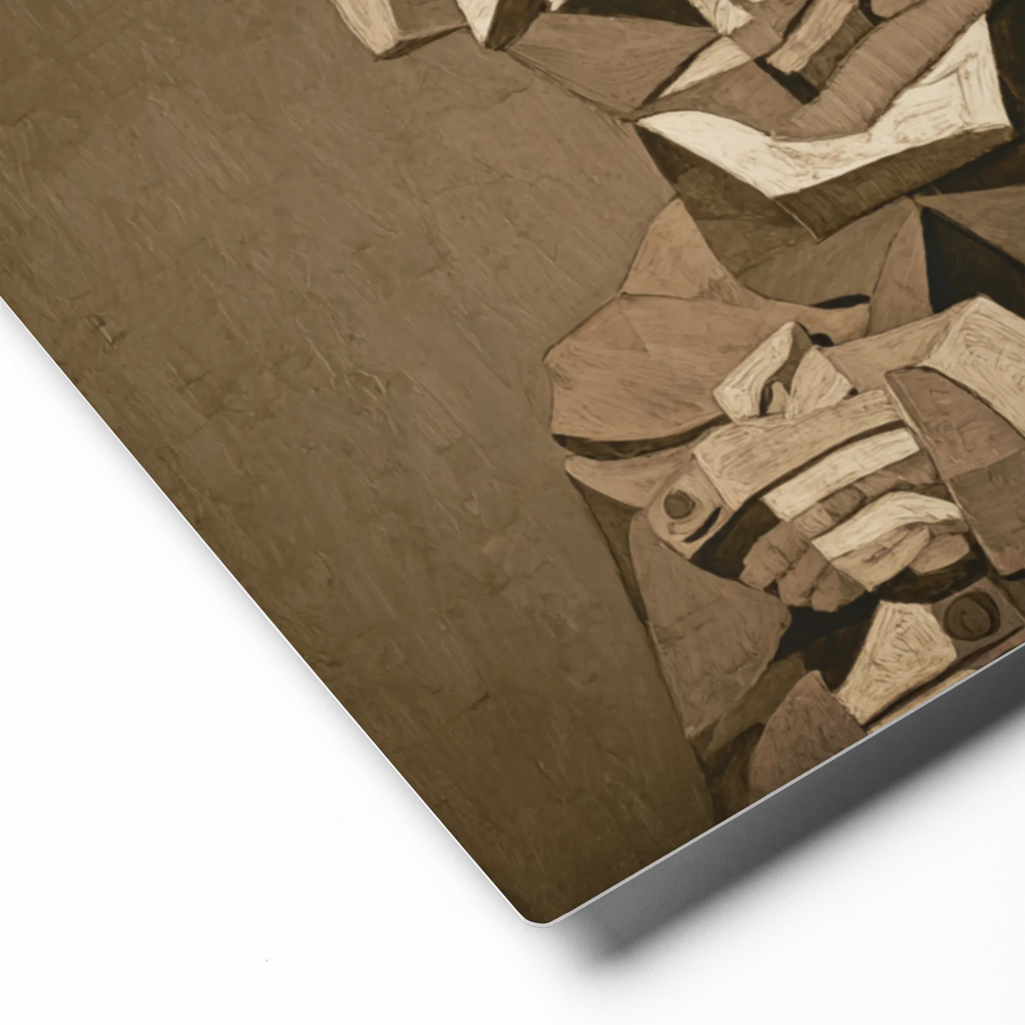 The Contemplative Cubist | Art Print