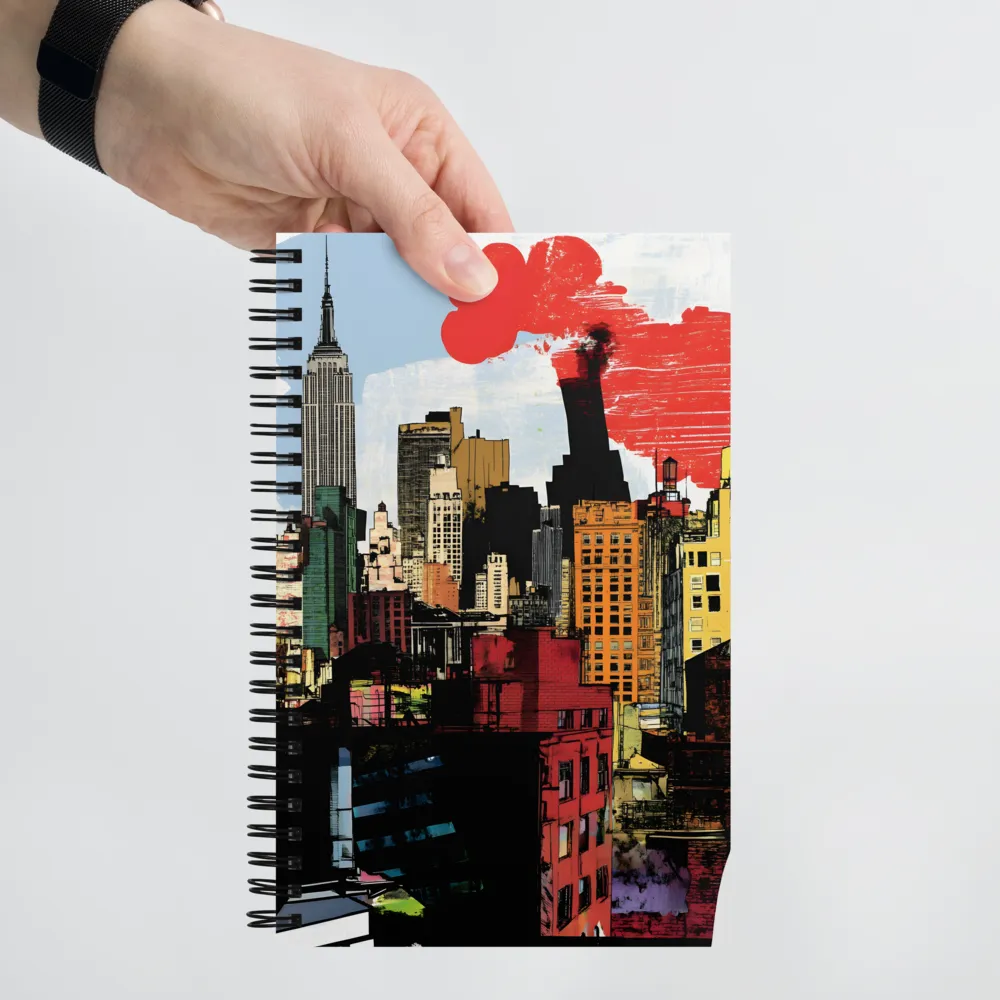 Urban Red Canvas 
 Spiral Notebook | 140 pages