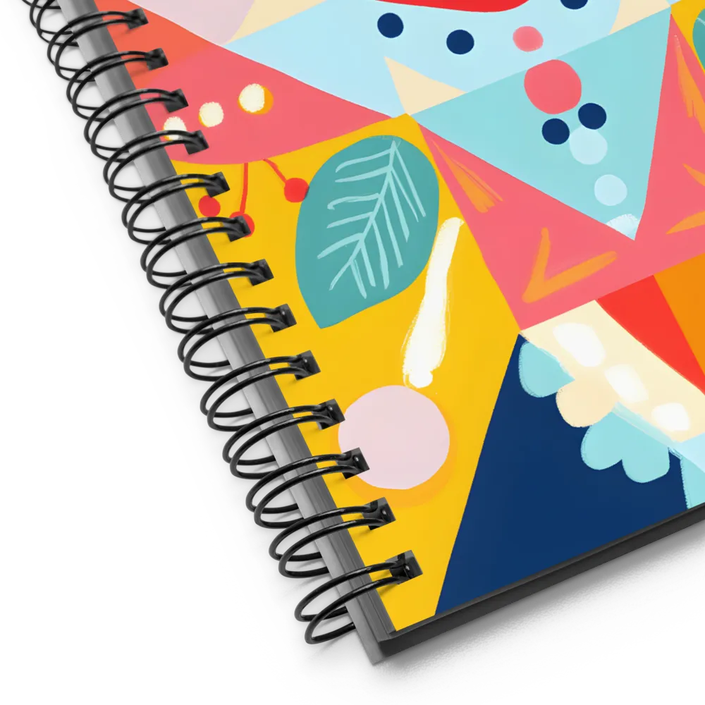 Vibrant Folkloric Geometry 
 Spiral Notebook | 140 pages