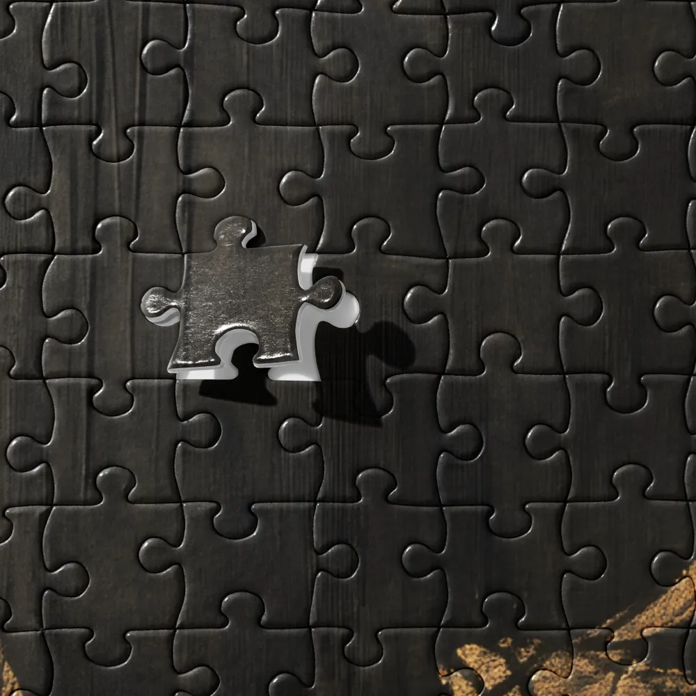 Golden Gaze 
 Jigsaw Puzzle in Tin Box