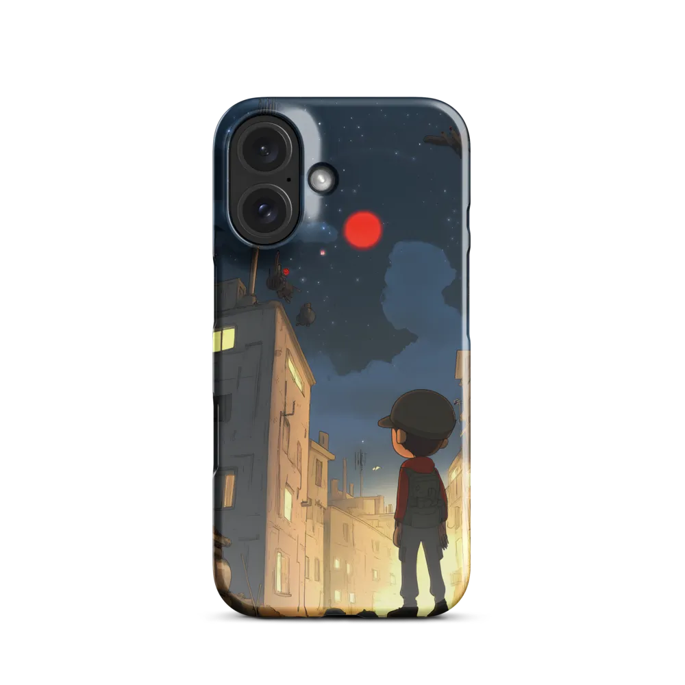 Stargazer in Dystopian City 
 iPhone 14 Plus | Tough Case