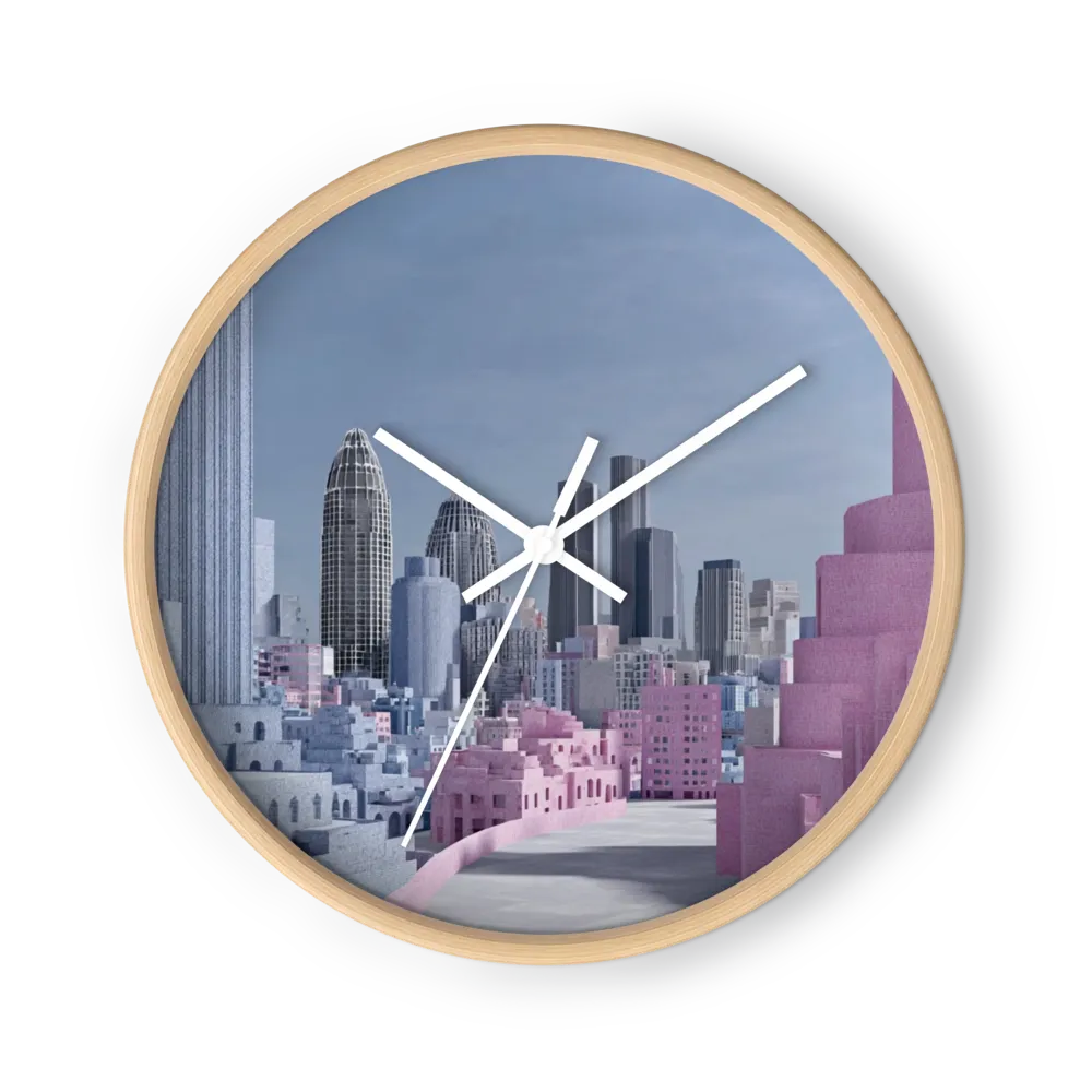 Pastel Metropolis | Wall Clock
