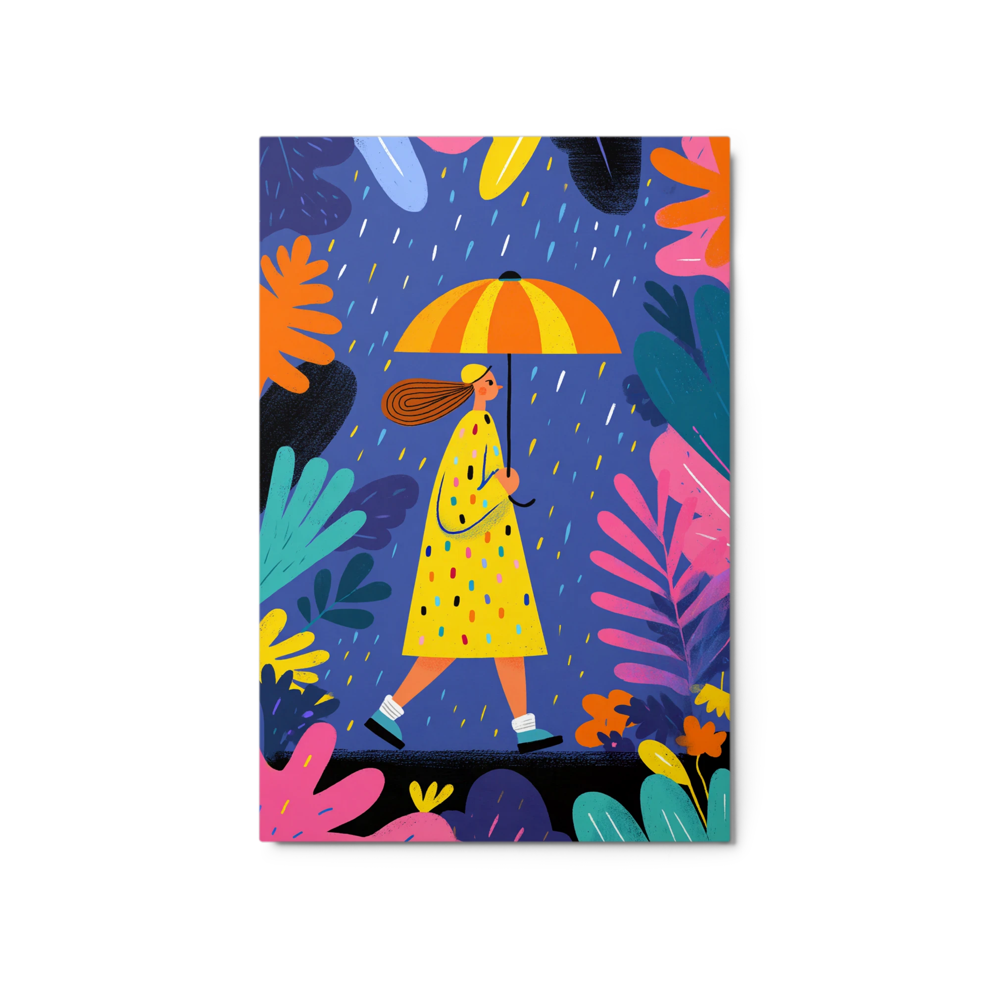 Girl with Yellow Umbrella