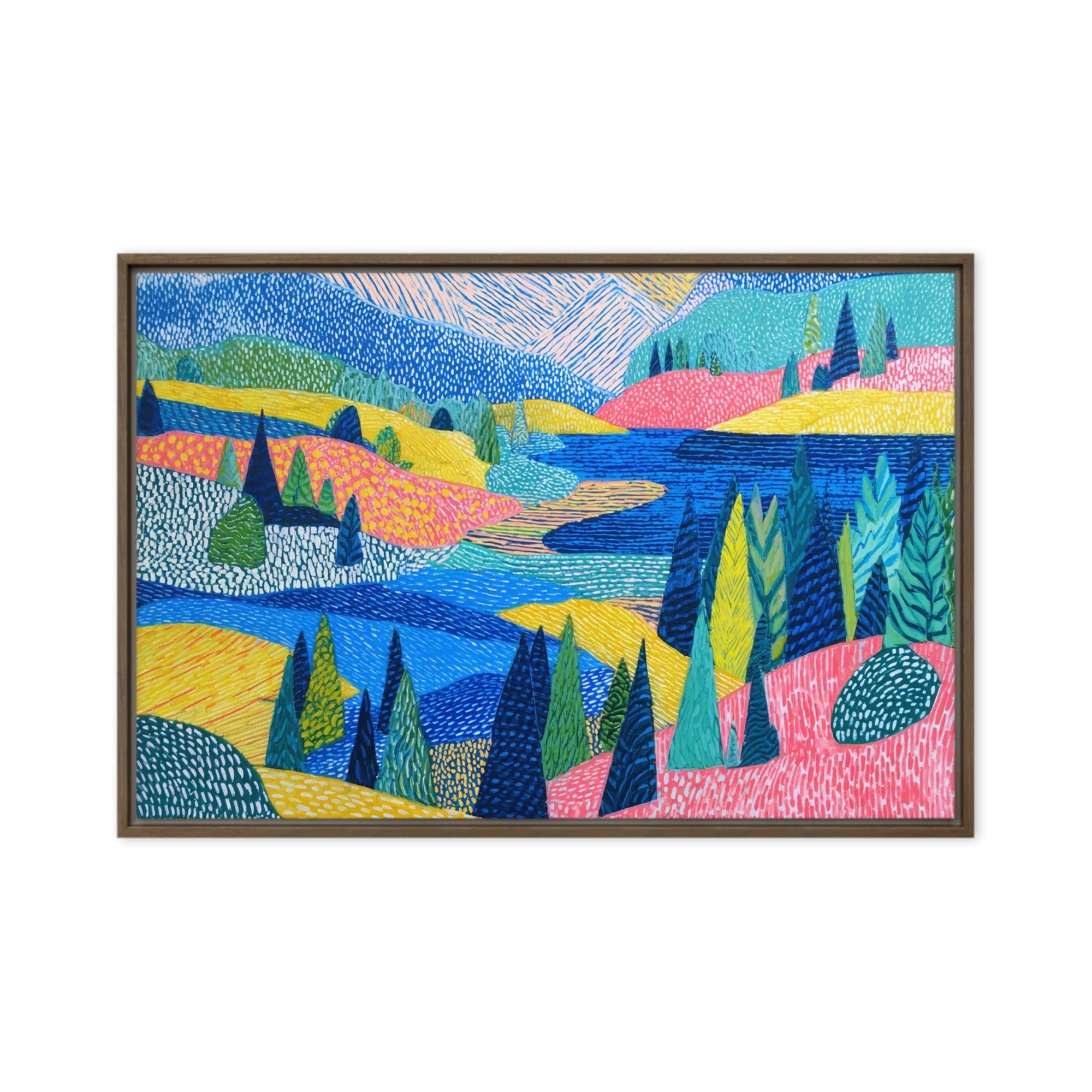 Colorful Dotted Valley | Art Print