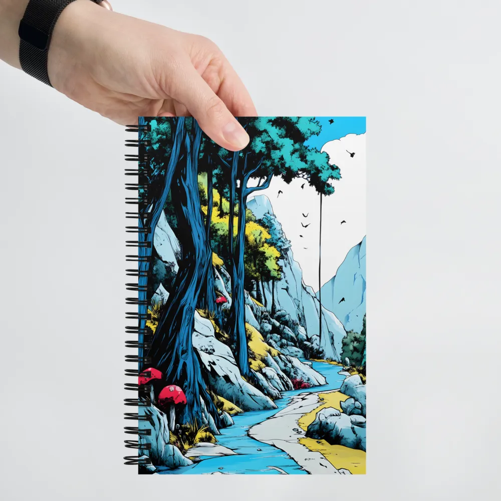 Enchanted Forest Stream 
 Spiral Notebook | 140 pages