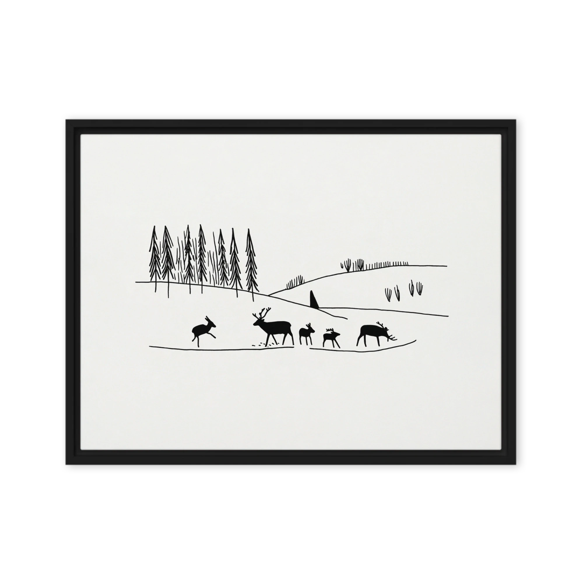 Winter Deer Herd | Art Print
