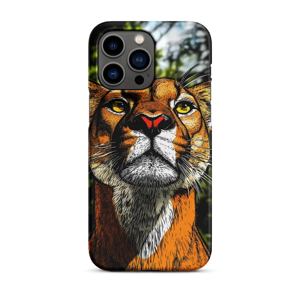 Detailed Lioness Illustration | Phone Case