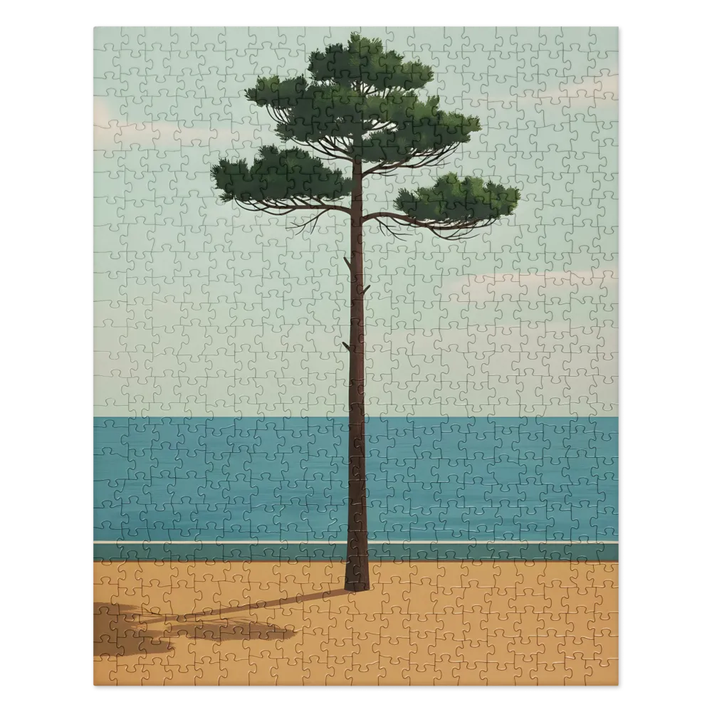 Coastal Pine 
 Jigsaw Puzzle in Tin Box