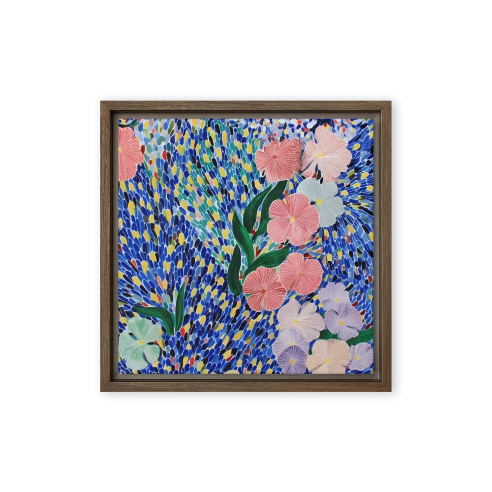 Pointillist Garden of Blossoms | Art Print
