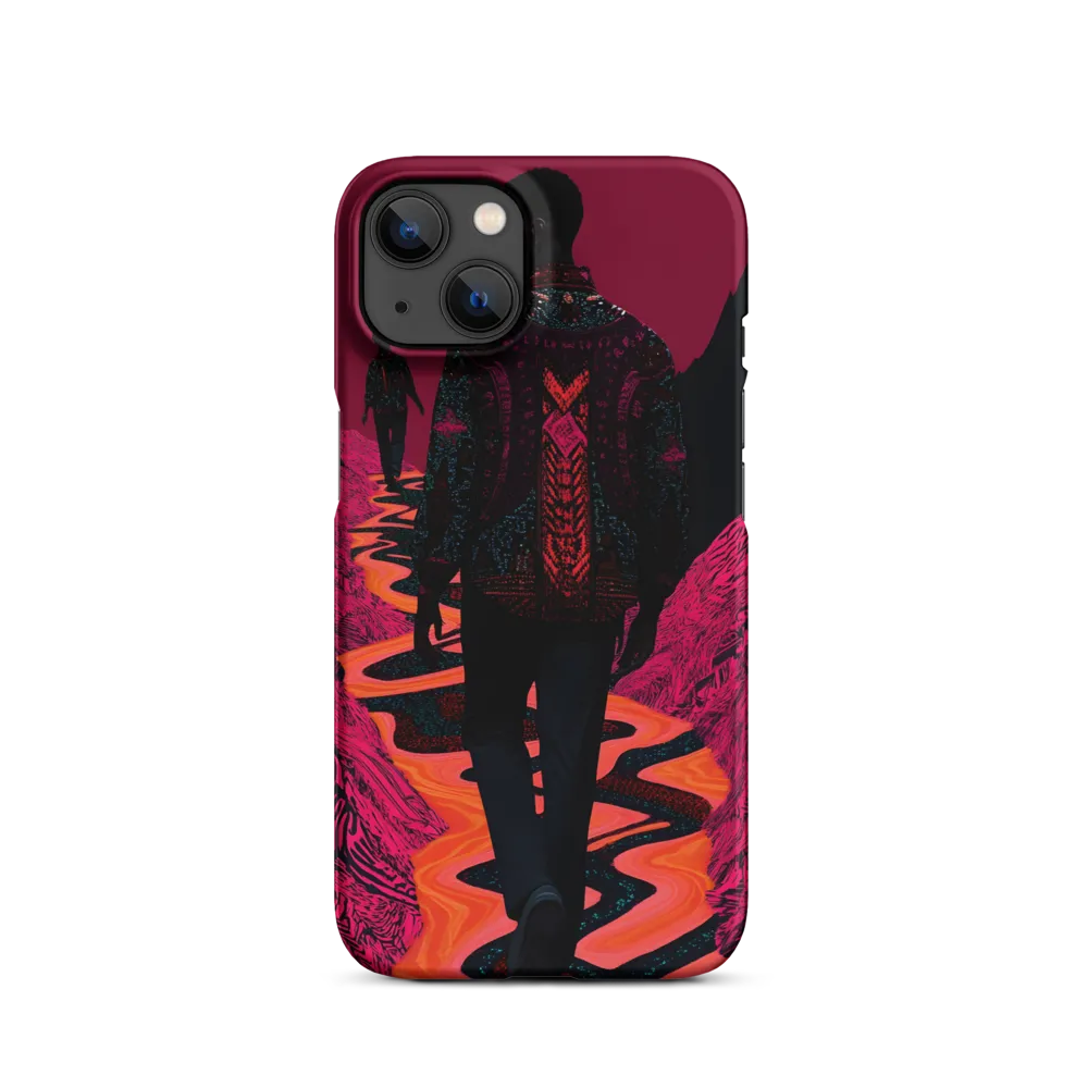 Path Through Crimson Canyon | Phone Case