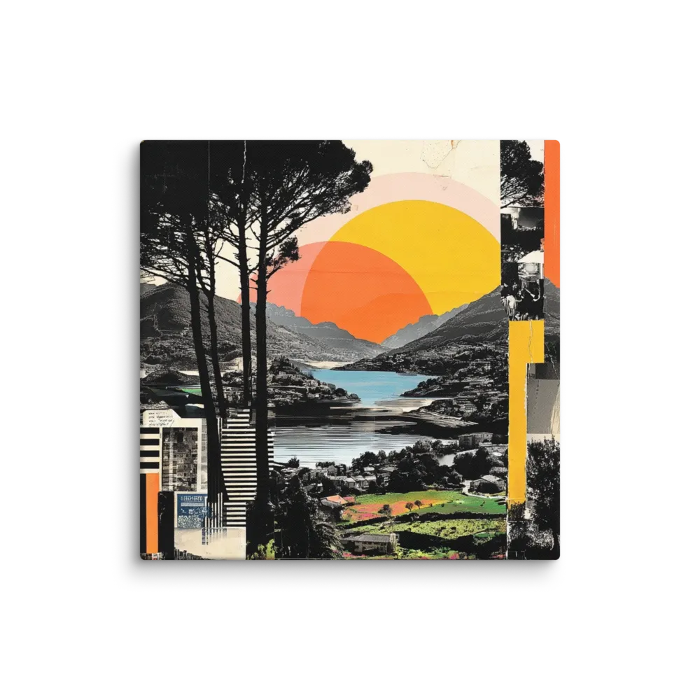 Industrial Cutouts in Cadmium Orange — Halftone newsprint assembly