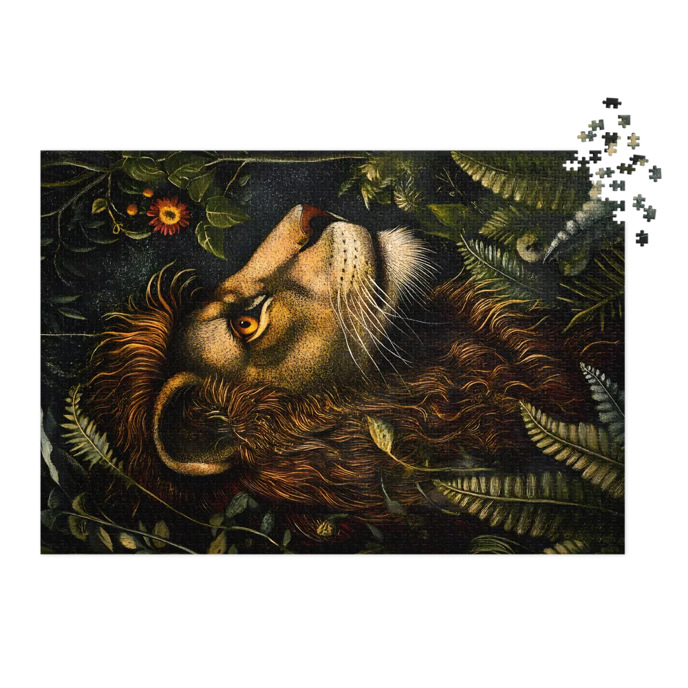 Realistic Lion Portrait | Jigsaw Puzzle (252/520 pieces)