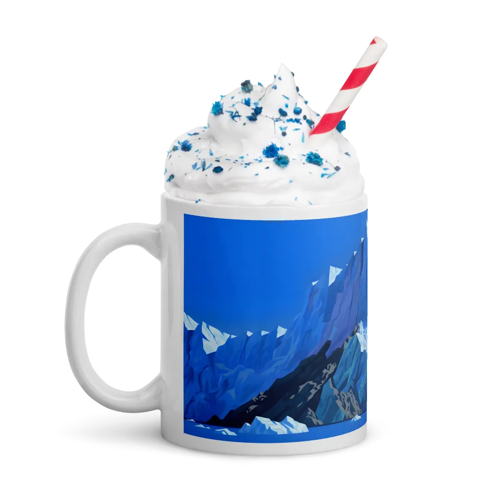 Blue Glacier 
 Mug with Red inside | 15 oz