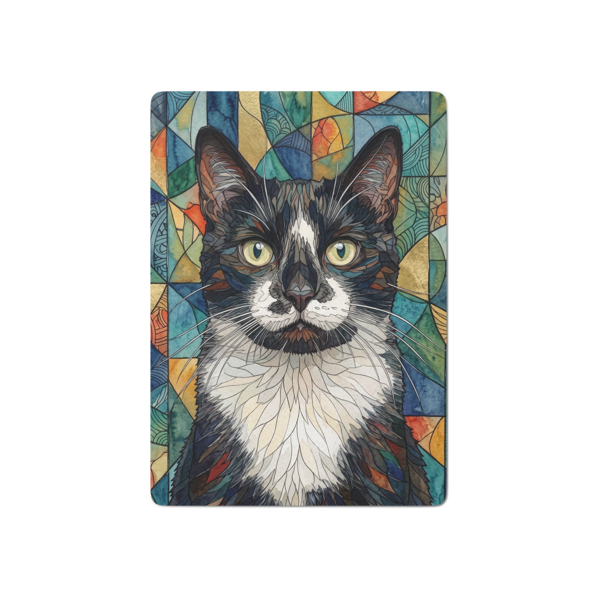 Pet Portrait Playing Cards — Stained Glass
