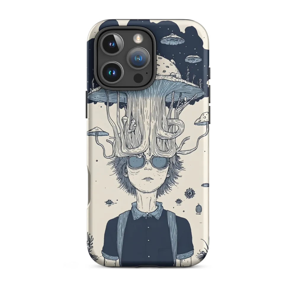 Surreal Jellyfish Boy Drawing | Phone Case