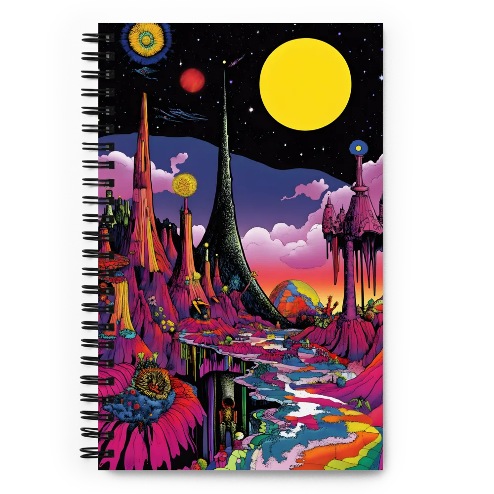 Cosmic Fantasyscape 
 Spiral Notebook | 140 pages
