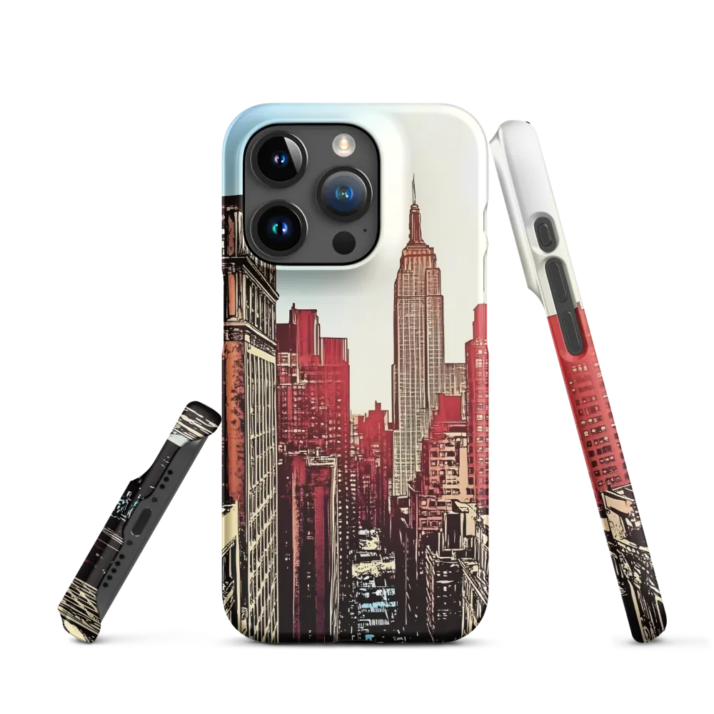Cityscape Illustration with Empire State Building | Phone Case