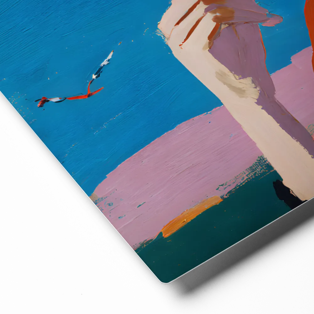 Woman in Blue Hat 
 Canvas | 10″x 10″