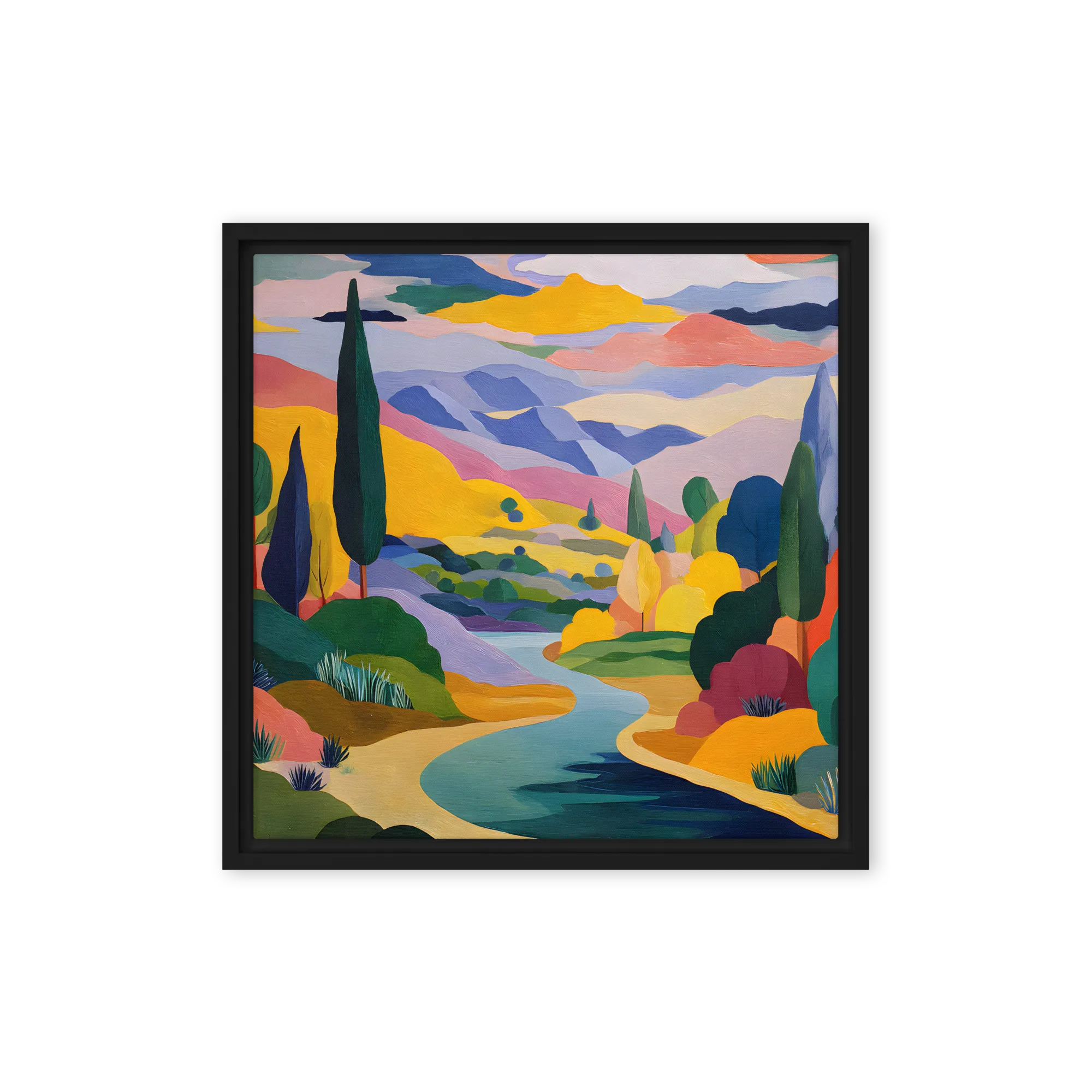 For collectors of Fauvist-cubist structure — Midday in the greenhouse