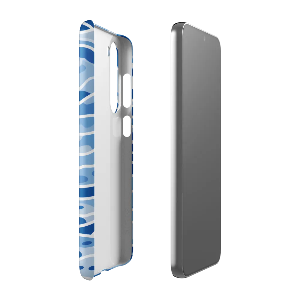 Abstract Blue Wave Pattern Design
