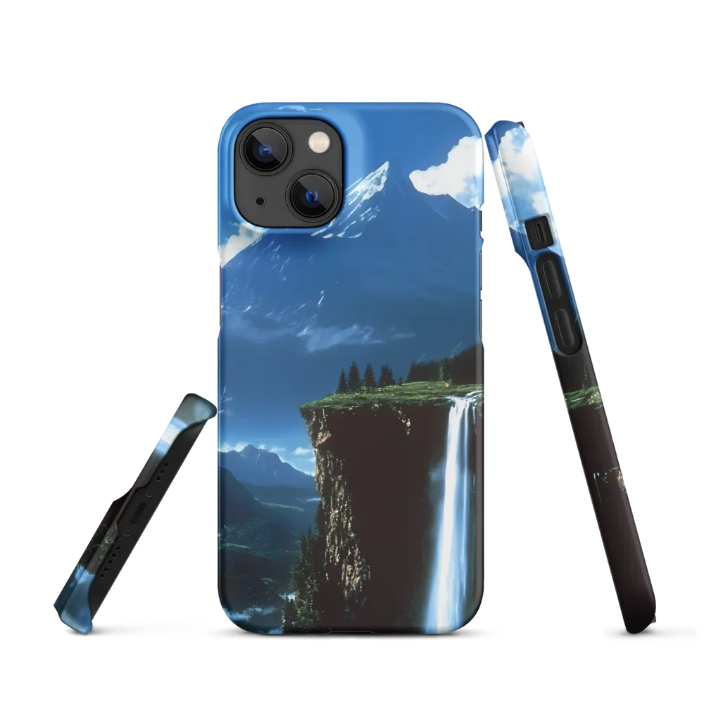 Mountain Landscape with Waterfall | Phone Case