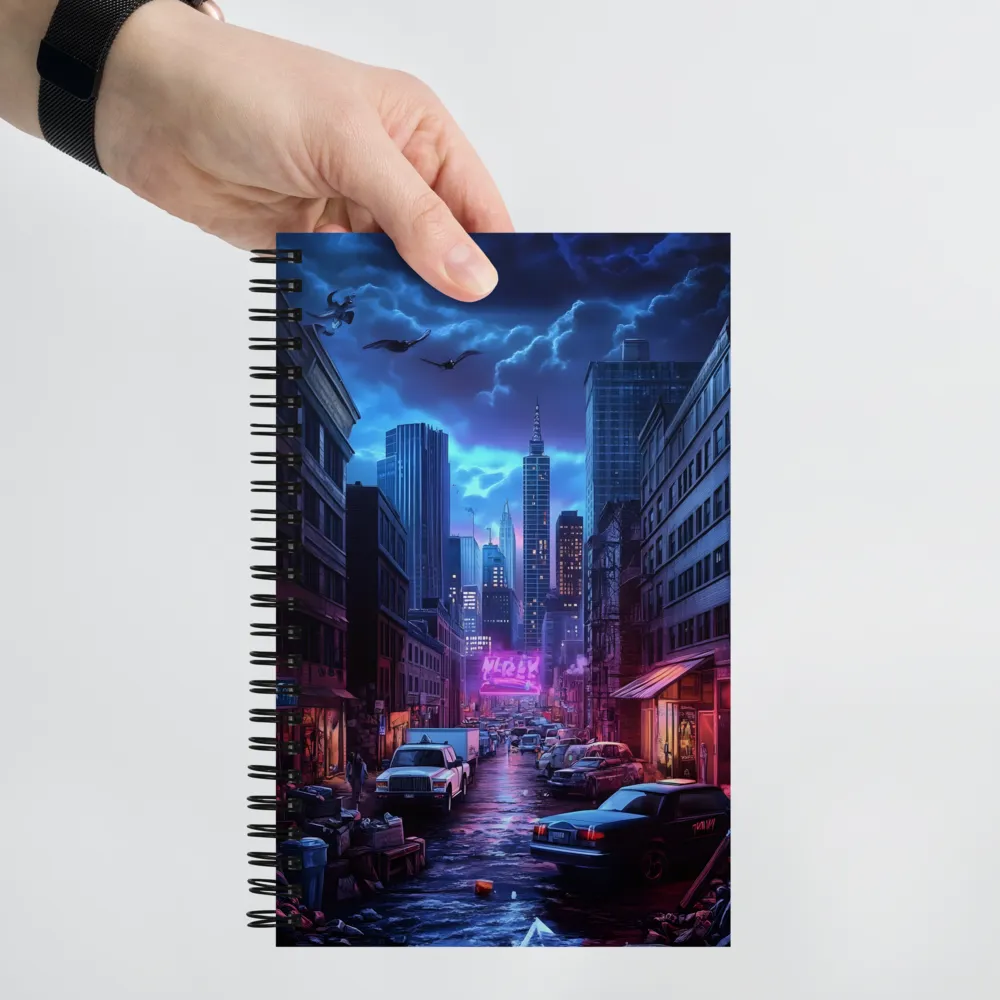 Neon Dystopia Reverie 
 Spiral Notebook | 140 pages