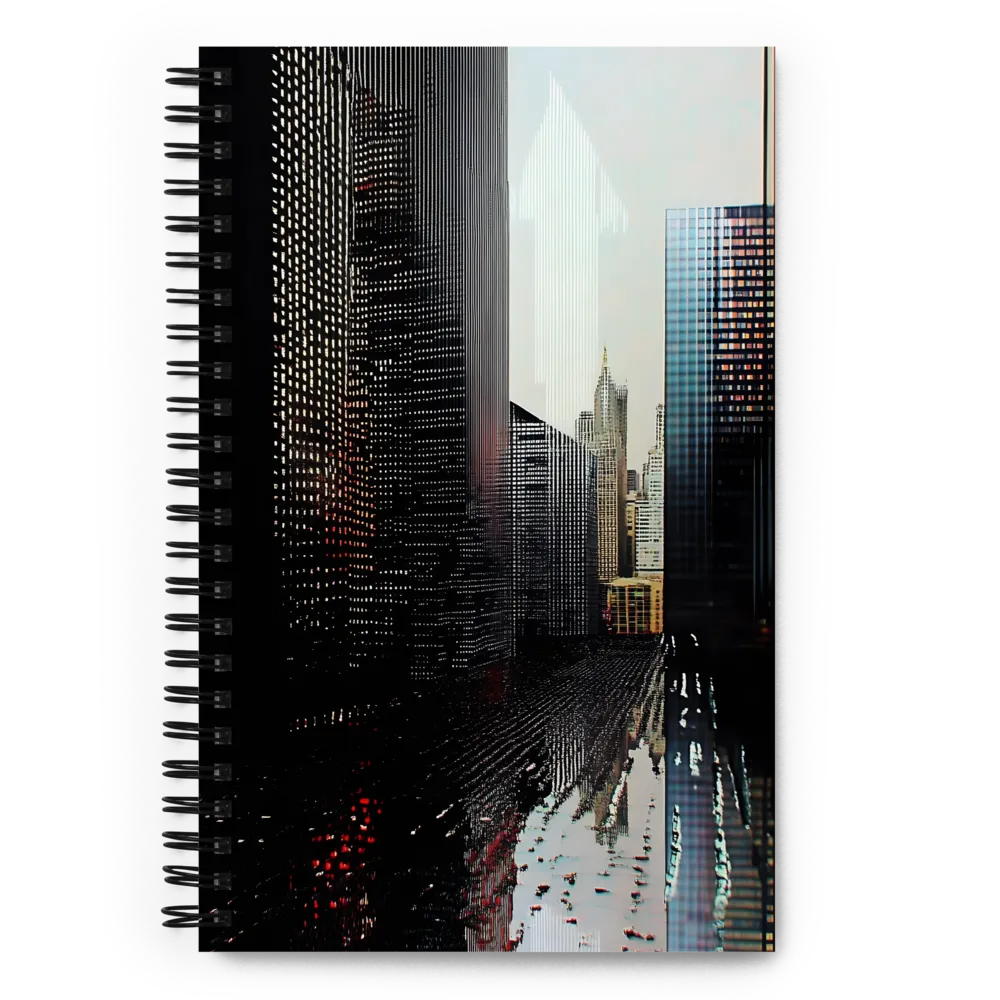 Urban Glitch Reflection 
 Spiral Notebook | 140 pages
