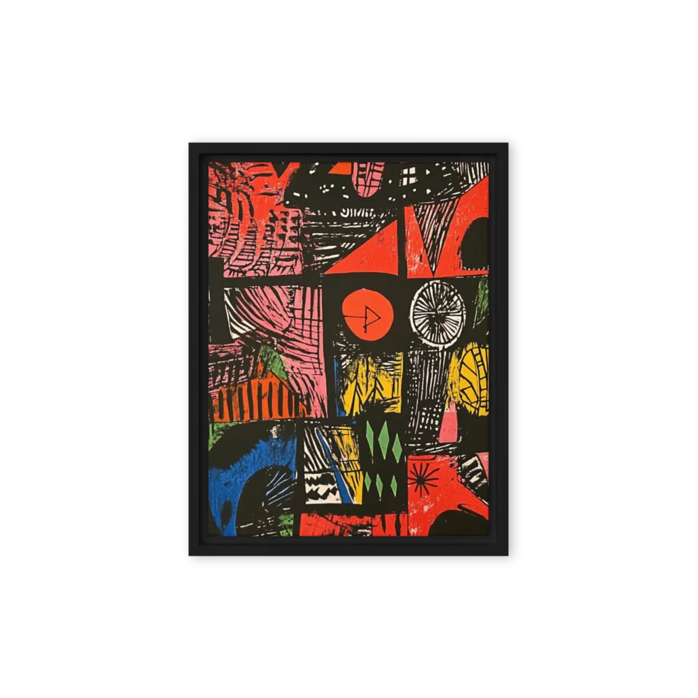 Nocturnal Totem 
 Poster with Red oak Frame | 12″x 16″