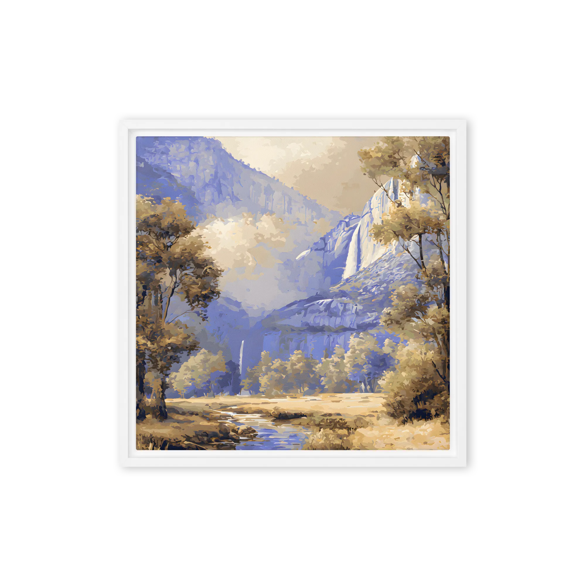 Serene Mountain Waterfall