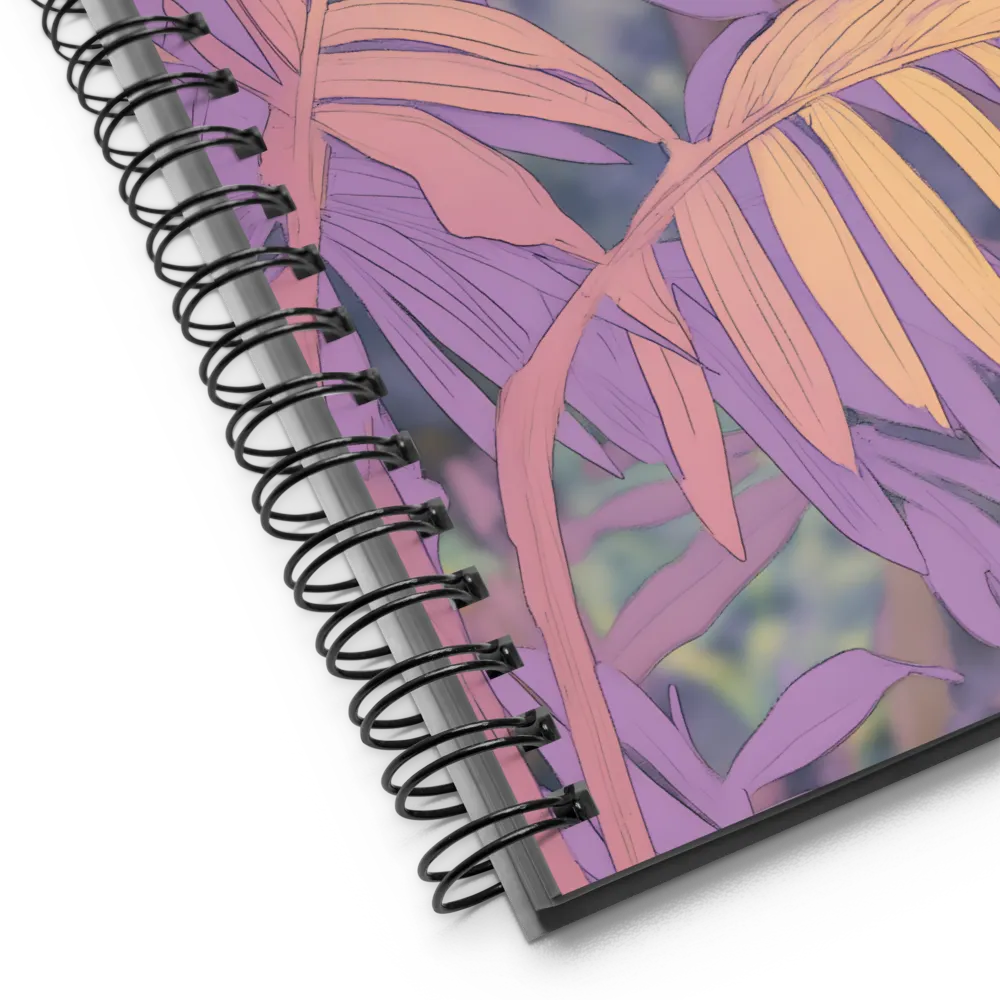 Lavender Palm Foliage 
 Spiral Notebook | 140 pages