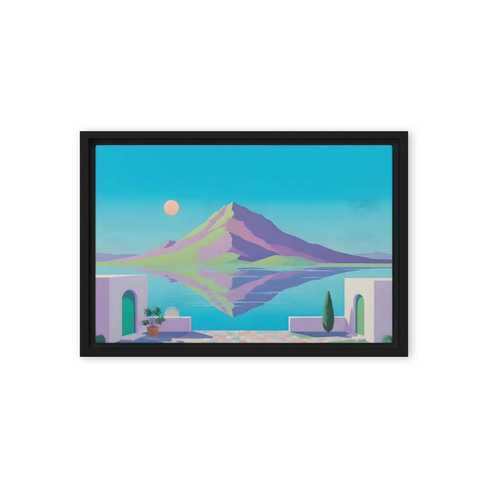 Azure Lake Mountainscape 
 Metal Print | 20″x 30″