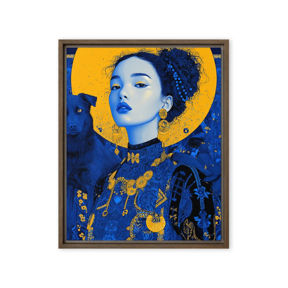 Empress and Her Canine Companion | Art Print
