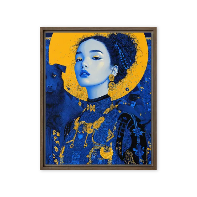 Empress and Her Canine Companion | Art Print