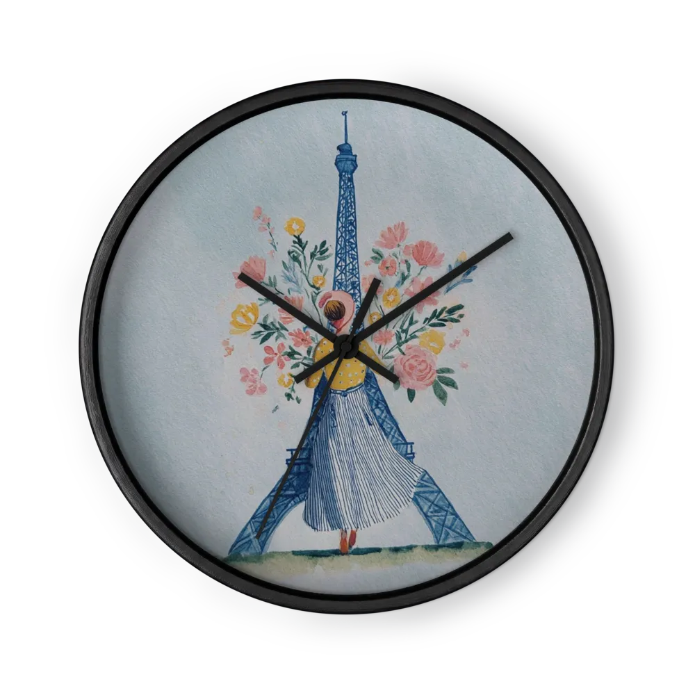 Parisian Flower Dream | Wall Clock